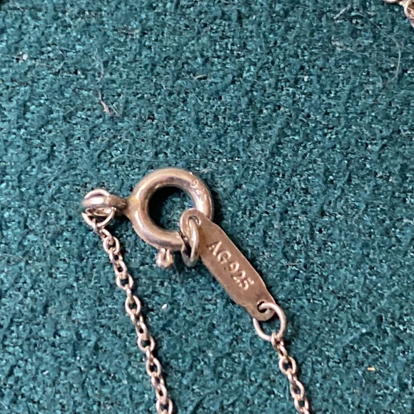 Tiffany & Company Blue enamel Puffed heart Key necklace. Retired - Picture 5 of 6